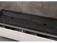 1x wastafel - natuursteen - 160cm - zonder...