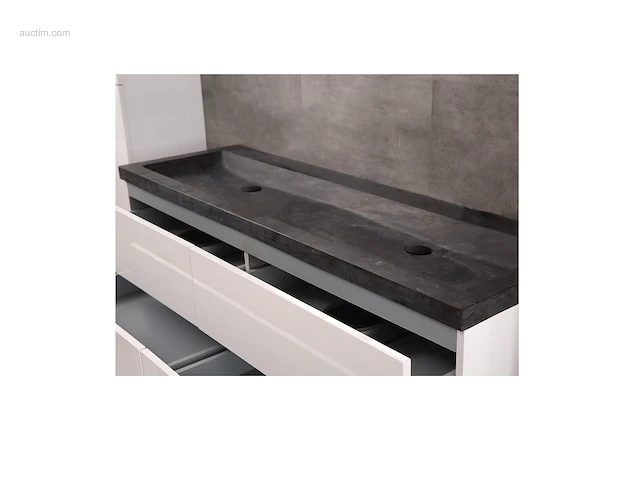 1x wastafel - natuursteen - 160cm - zonder... - afbeelding 2 van  2