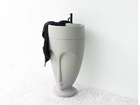 1x wastafelzuil - beton - licht grijs -...