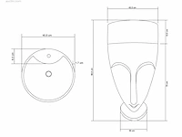 1x wastafelzuil - beton - licht grijs -... - afbeelding 3 van  3