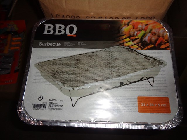 1x wegwerp bbq 31x24x5cm - afbeelding 2 van  3