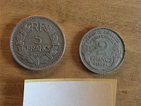 2 & 5fr franfrijk - afbeelding 1 van  2