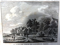 2 antieke drukken tjerkwerd aan de trekvaart nabij bolsward in friesland - afbeelding 4 van  5