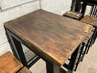 2 bartafels met 8 barkrukken - afbeelding 8 van  10