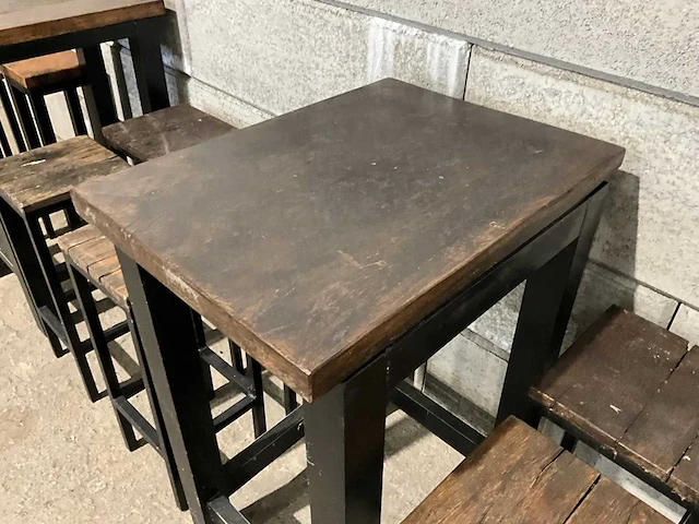 2 bartafels met 8 barkrukken - afbeelding 10 van  10