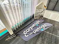 2 beachvlaggen en decorelement "welkom" - afbeelding 1 van  3