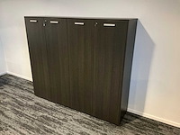 2 bureaus met opbergkast en bureaustoelen - afbeelding 4 van  7