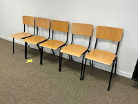 2 bureautafels met kast en stoelen - afbeelding 6 van  7