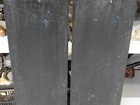 2 chinese laqué panelen met in speksteen gesneden voorstellingen - afbeelding 5 van  5