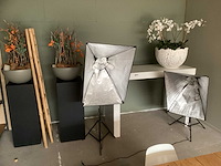 2-delige fotostudio verlichtingsset met softboxen en statieven - afbeelding 1 van  5