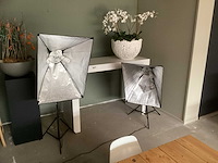 2-delige fotostudio verlichtingsset met softboxen en statieven - afbeelding 2 van  5
