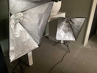 2-delige fotostudio verlichtingsset met softboxen en statieven - afbeelding 5 van  5