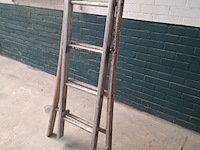2-delige ladder 2x 10 treeds - afbeelding 2 van  3