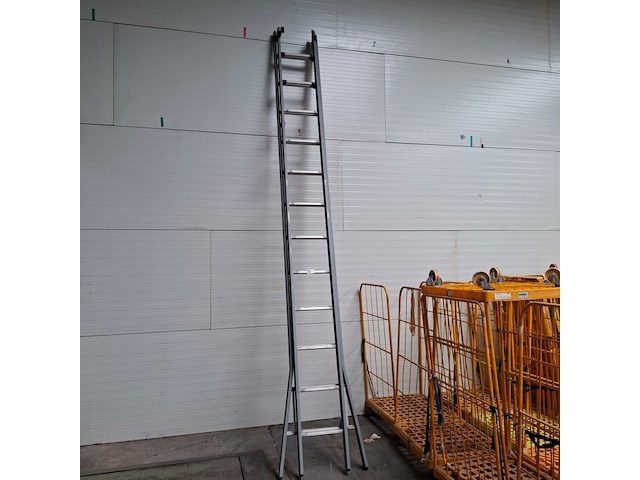 2-delige ladder 2x 12 treeds - afbeelding 1 van  3
