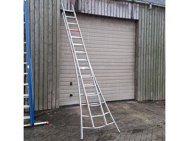 2-delige ladder 2x 14 treeds - afbeelding 1 van  5