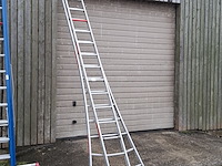 2-delige ladder 2x 14 treeds - afbeelding 1 van  5