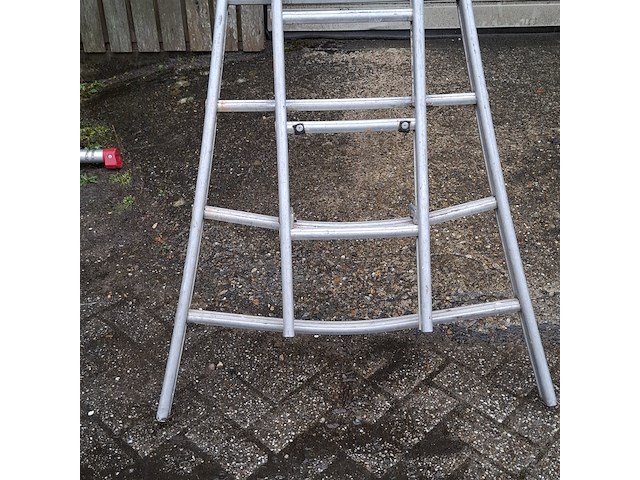 2-delige ladder 2x 14 treeds - afbeelding 2 van  5