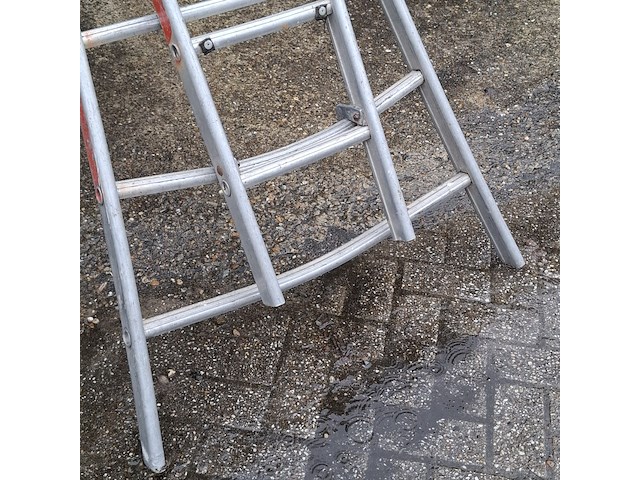 2-delige ladder 2x 14 treeds - afbeelding 5 van  5