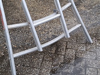 2-delige ladder 2x 14 treeds - afbeelding 5 van  5