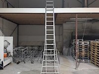 2-delige ladder 2x 14 treeds - afbeelding 1 van  5