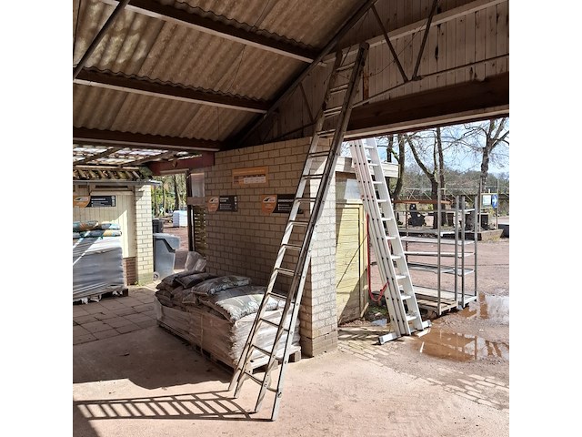 2-delige ladder 2x14 - afbeelding 1 van  4