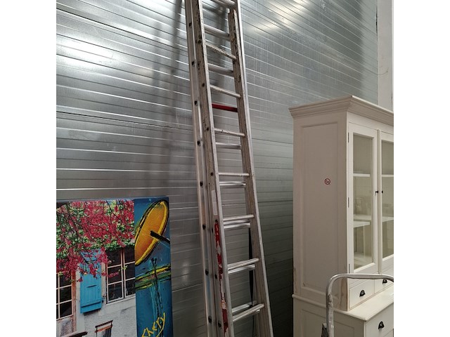 2-delige ladder en 2x keukentrap - afbeelding 3 van  5