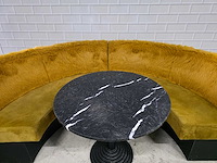 2 delige restaurant bankenset met marmeren tafel - afbeelding 2 van  7