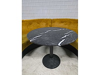 2 delige restaurant bankenset met marmeren tafel - afbeelding 3 van  7