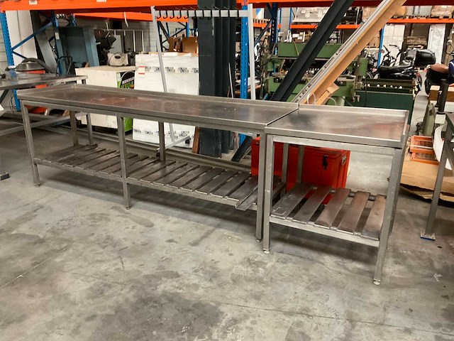 2-delige rvs werktafel - afbeelding 1 van  10