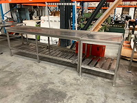 2-delige rvs werktafel - afbeelding 1 van  10