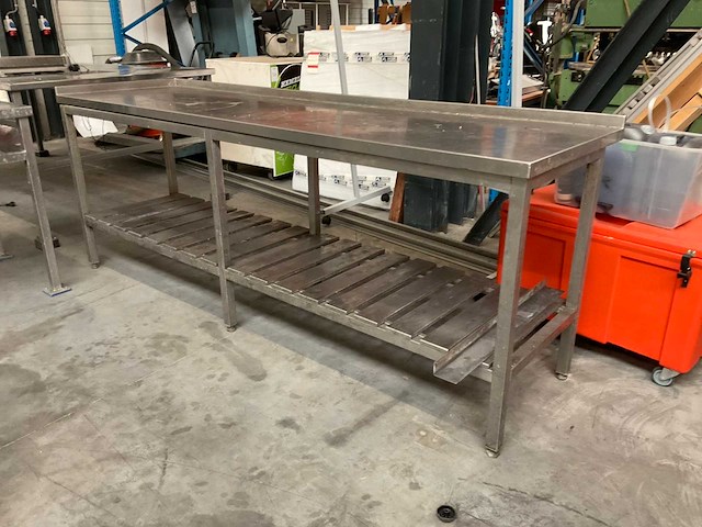 2-delige rvs werktafel - afbeelding 5 van  10