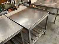 2-delige rvs werktafel - afbeelding 9 van  10