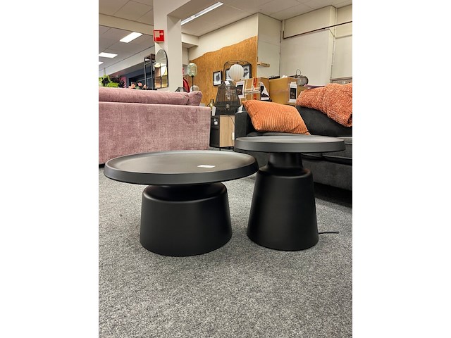 2 delige salontafelset los angeles, zwart - afbeelding 1 van  3