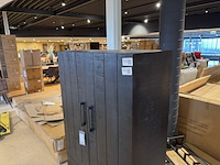 2-deurs kast, label51, santos, zwart - afbeelding 4 van  7