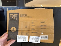2-deurs kast, label51, santos, zwart - afbeelding 7 van  7