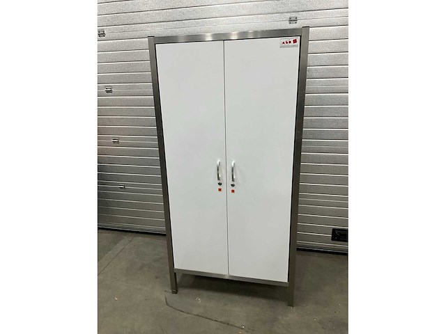 2-deurs rvs servieskast - afbeelding 3 van  8