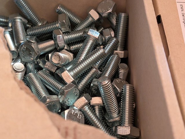 2 doos a 1200 stuks m8 x 25 bout - afbeelding 5 van  7