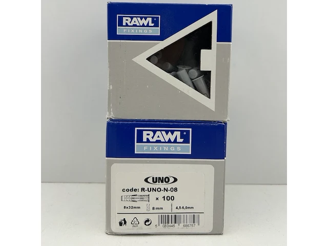 2 doosjes rawl plus 8 x 32mm - afbeelding 3 van  3