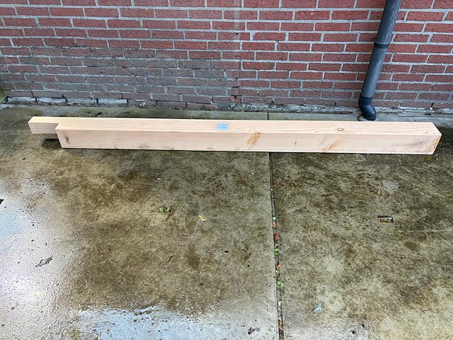 2 douglas palen 14 x 14 cm, 245 cm - afbeelding 1 van  1