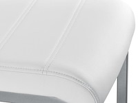 2 eetkamerstoelen / stoel - vegas - kunstleer - wit - afbeelding 10 van  10