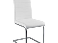 2 eetkamerstoelen / stoel - vegas - kunstleer - wit - afbeelding 4 van  10