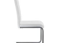 2 eetkamerstoelen / stoel - vegas - kunstleer - wit - afbeelding 5 van  10