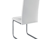 2 eetkamerstoelen / stoel - vegas - kunstleer - wit - afbeelding 6 van  10