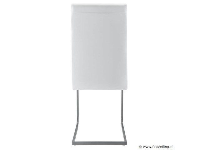 2 eetkamerstoelen / stoel - vegas - kunstleer - wit - afbeelding 7 van  10