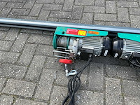 2 elektrische takels / lieren met railsysteem - afbeelding 7 van  10