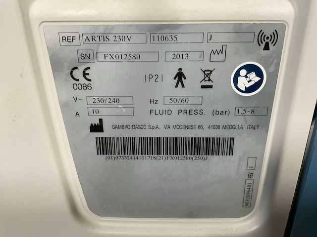 2 gambro - artis - dialysis equipment - 2013 - afbeelding 11 van  20