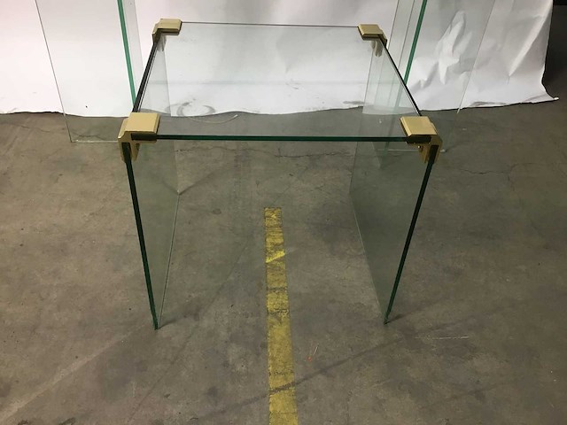 2 glazen bijzettafels - afbeelding 2 van  8
