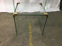 2 glazen bijzettafels - afbeelding 2 van  8