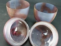 2 glazen dekselvazen - afbeelding 4 van  5