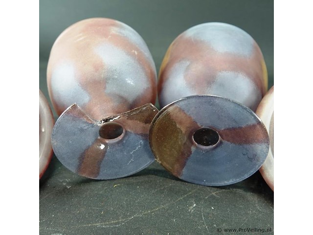 2 glazen dekselvazen - afbeelding 5 van  5